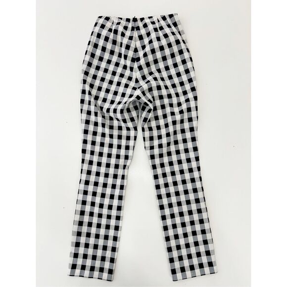 Rag and Bone Black and White Gingham Checkered Straight Leg Dress Pants Size 2 - Picture 6 of 6